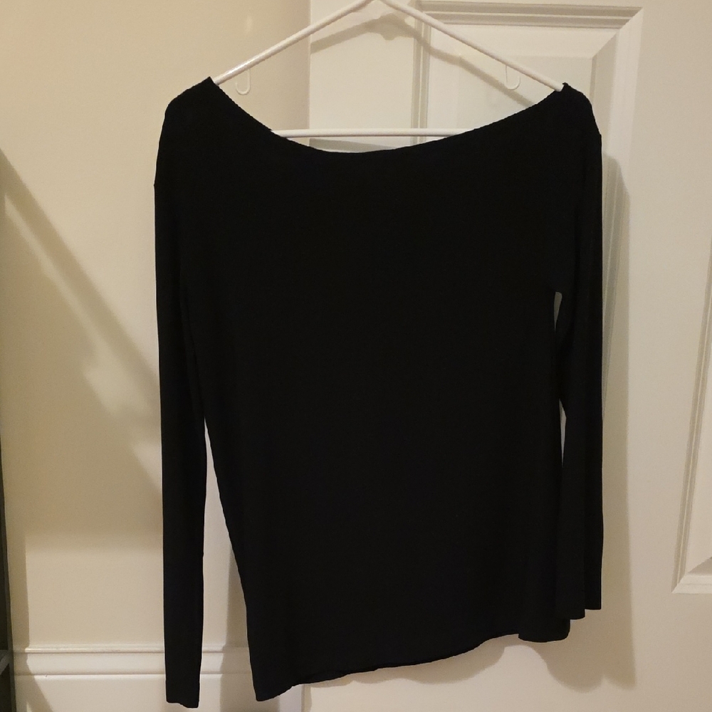 Norma Kamali Midnight Black Blouse